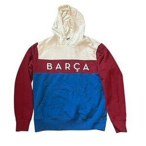FC Barcelona BARÇA Colorblock Hoodie Blue Red White L